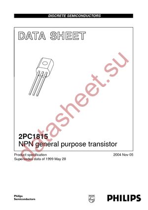 2PC1815GR T/R datasheet  